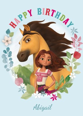 Universal Dreamworks Spirit the horse And Lucky Perconalised Birthday Card