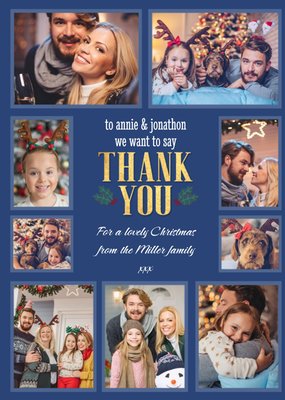 Multiple Photo Upload Thank You Christmas Card