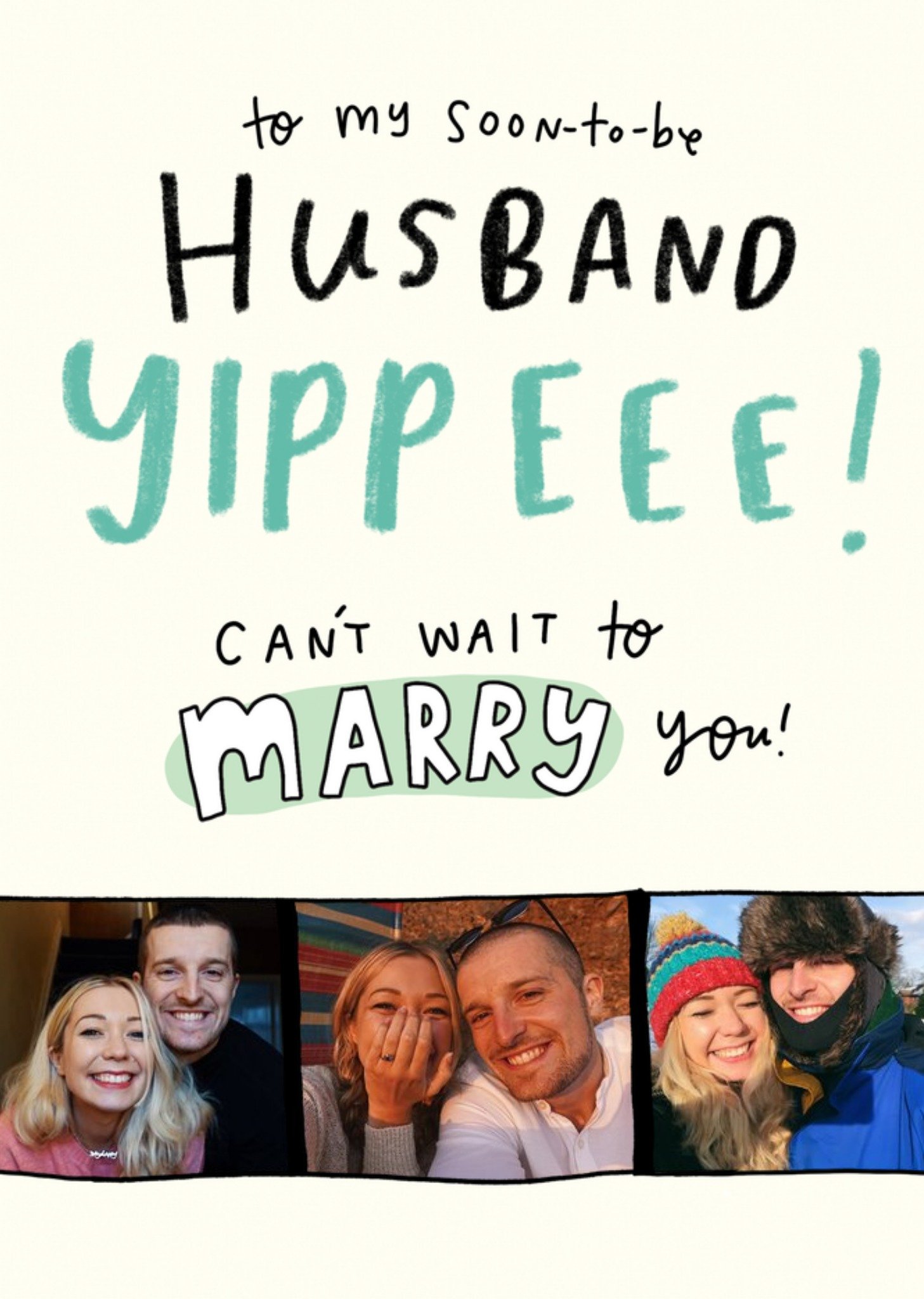 Moonpig The Happy Newsto My Soon To Be Husband Photo Upload Wedding Day Card