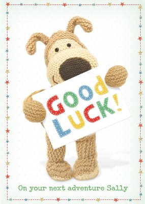 Boofle Good Luck Personalised Card
