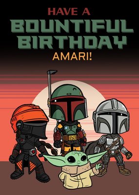 Book Of Boba Fett Bountiful Birthday Card