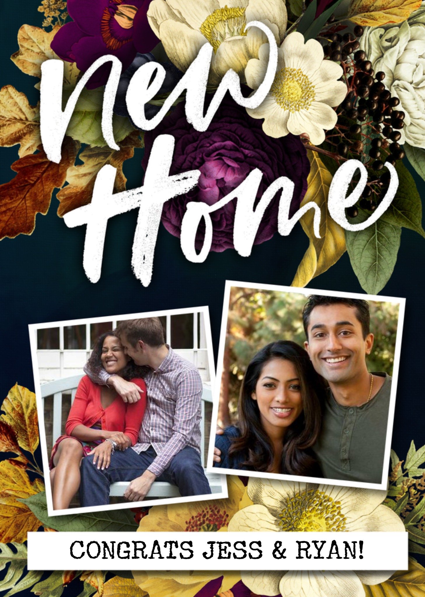 Moonpig Photo Frames On A Photographic Image Of Flowers New Home Photo Upload Card