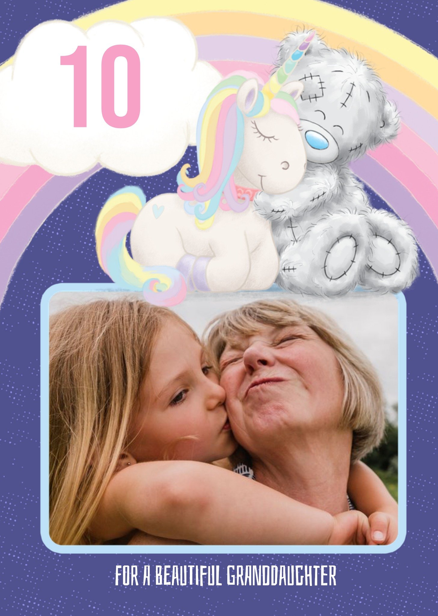 Tiny Tatty Teddy Cute Tatty Teddy Birthday Card - Granddaughter - Photo Upload