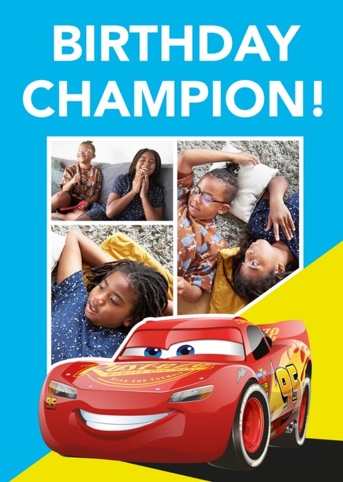 Disney Pixar Cars Photo Upload Birthday Card