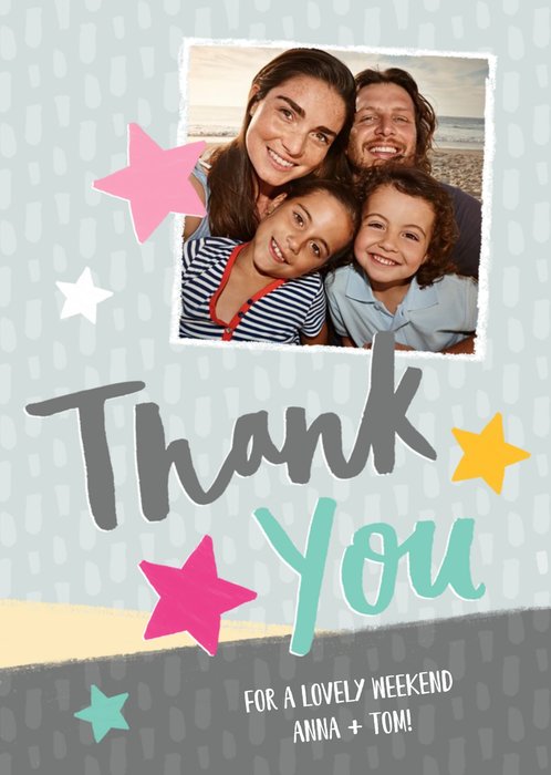 Thank You card - photo upload card