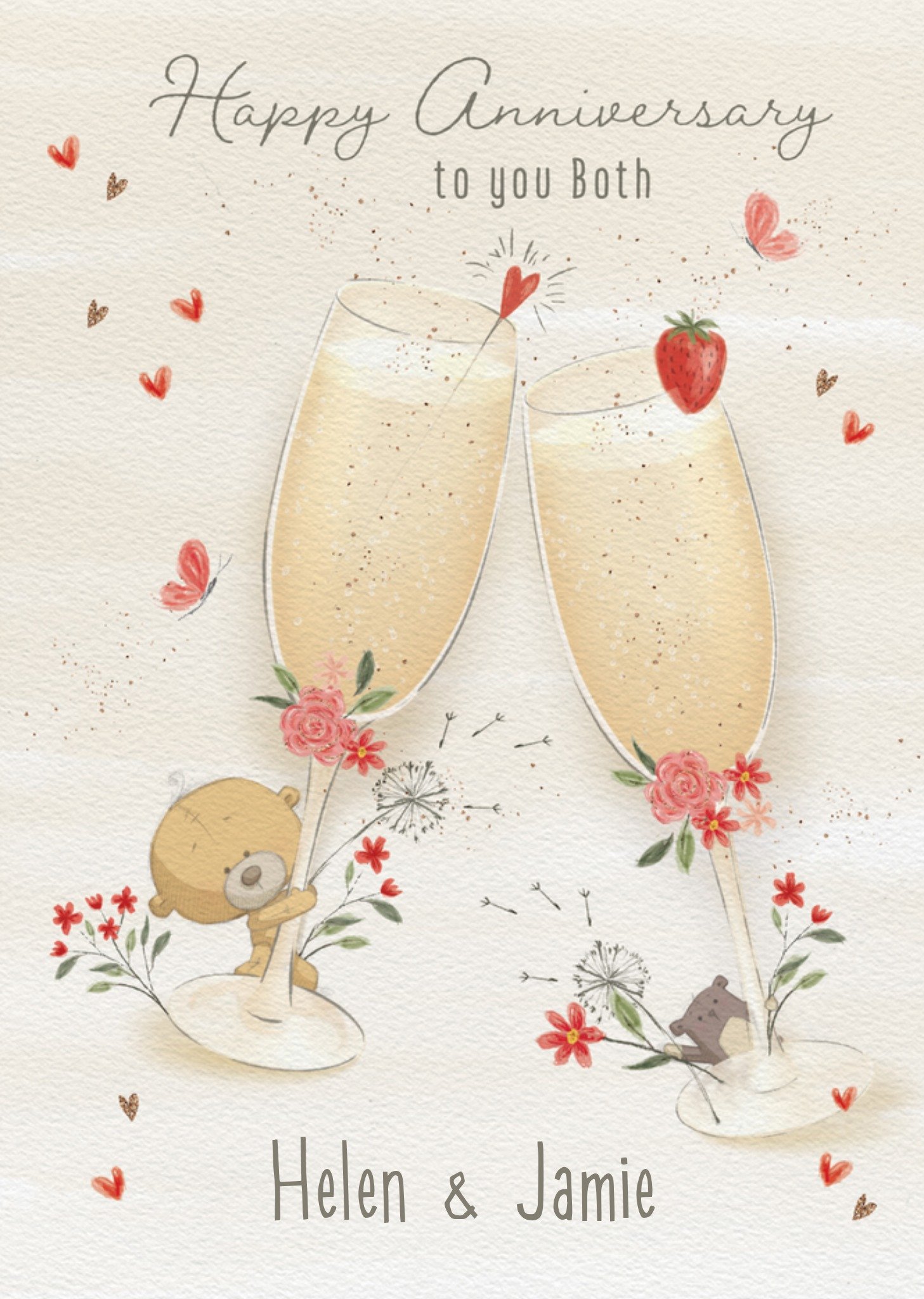 Moonpig Happy Anniversary To You Both Card, Large