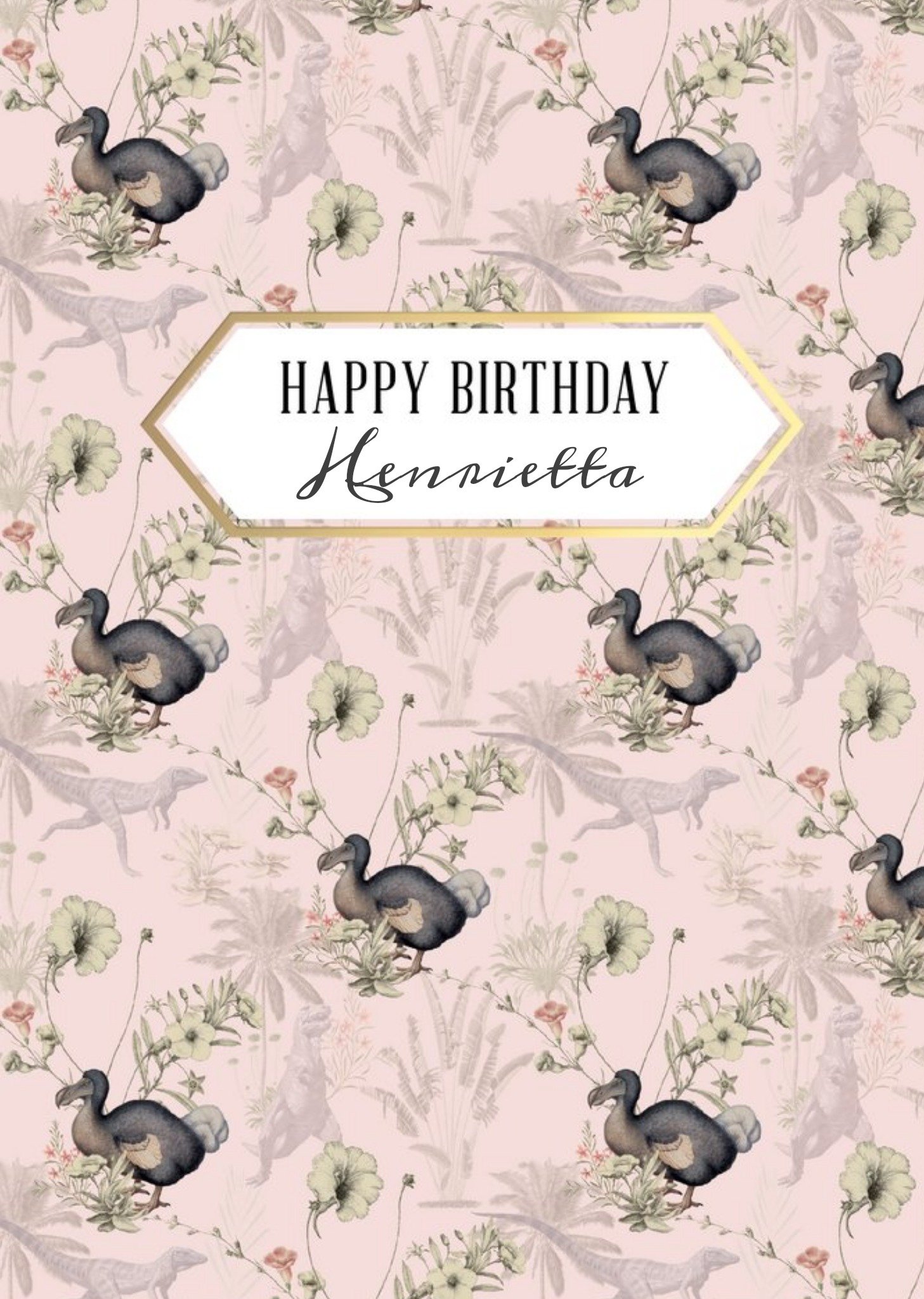 The Natural History Museum Natural History Museum Happy Birthday Dodo Card