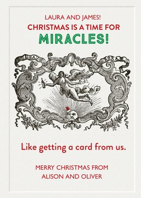 Personalised Christmas Miracles Card