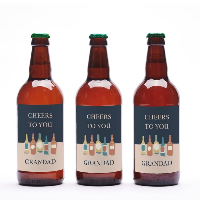 Cheers To You Grandad Beer Trio 3x500ml