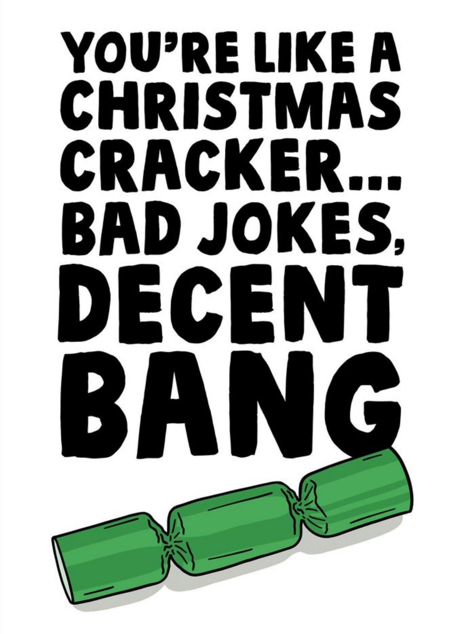 Moonpig Bad Jokes Decent Bang Funny Christmas Card