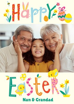 Happy Easter Photo Upload Card