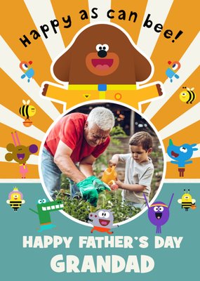 Hey Duggee And Friends Photo Upload Father's Day Card For Grandad