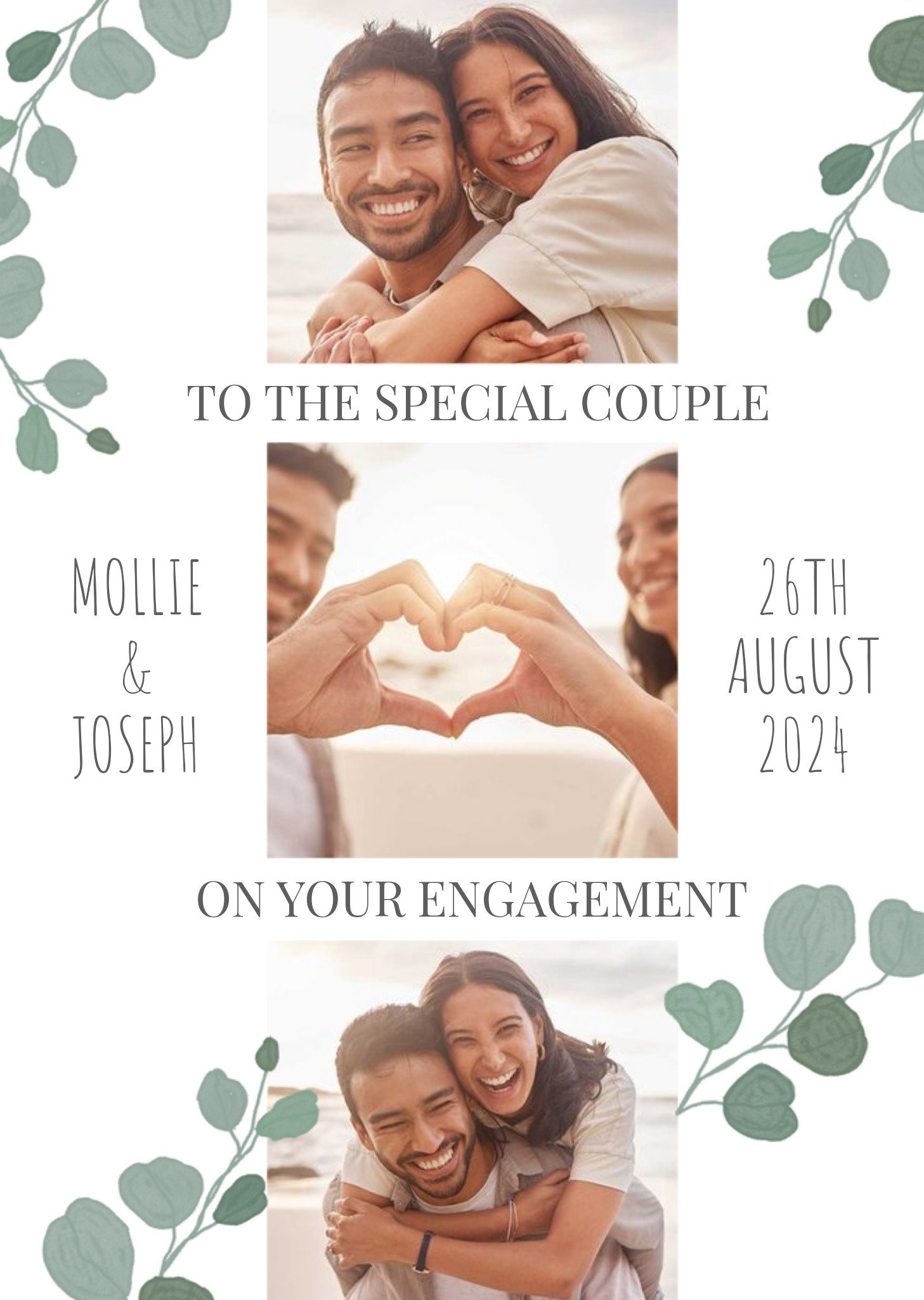 Moonpig On Your Wedding Day Photo Upload Card