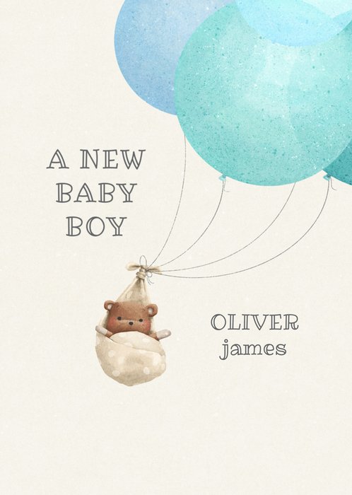 Uddle And Friends A New Baby Boy Card