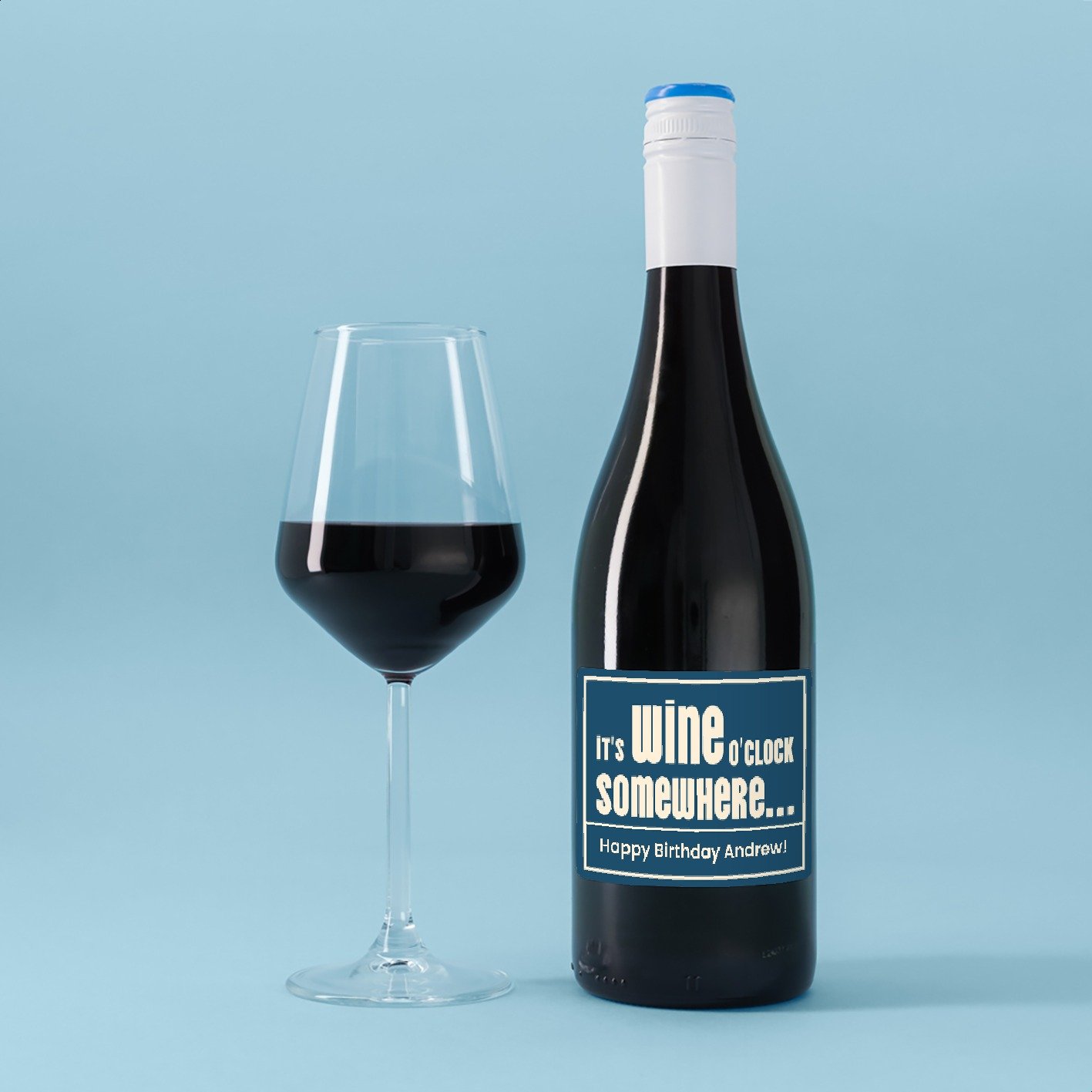 Virgin Wines Personalised It's Wine O'clock Merlot 75Cl