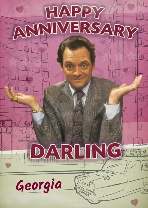 Personalised Only Fools And Horses Happy Anniversary Card