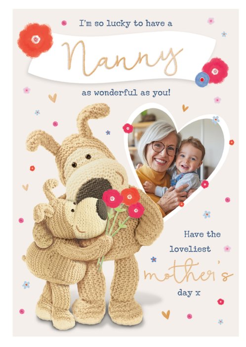 Boofle Nanny Photo Upload Mother's Day Card