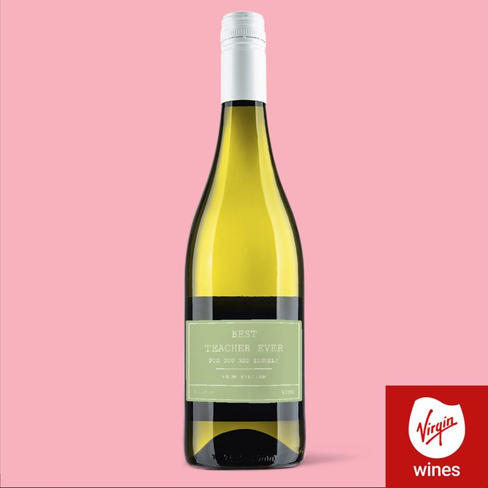 Virgin Wines Personalised Best Teacher Ever Pinot Grigio 75cl
