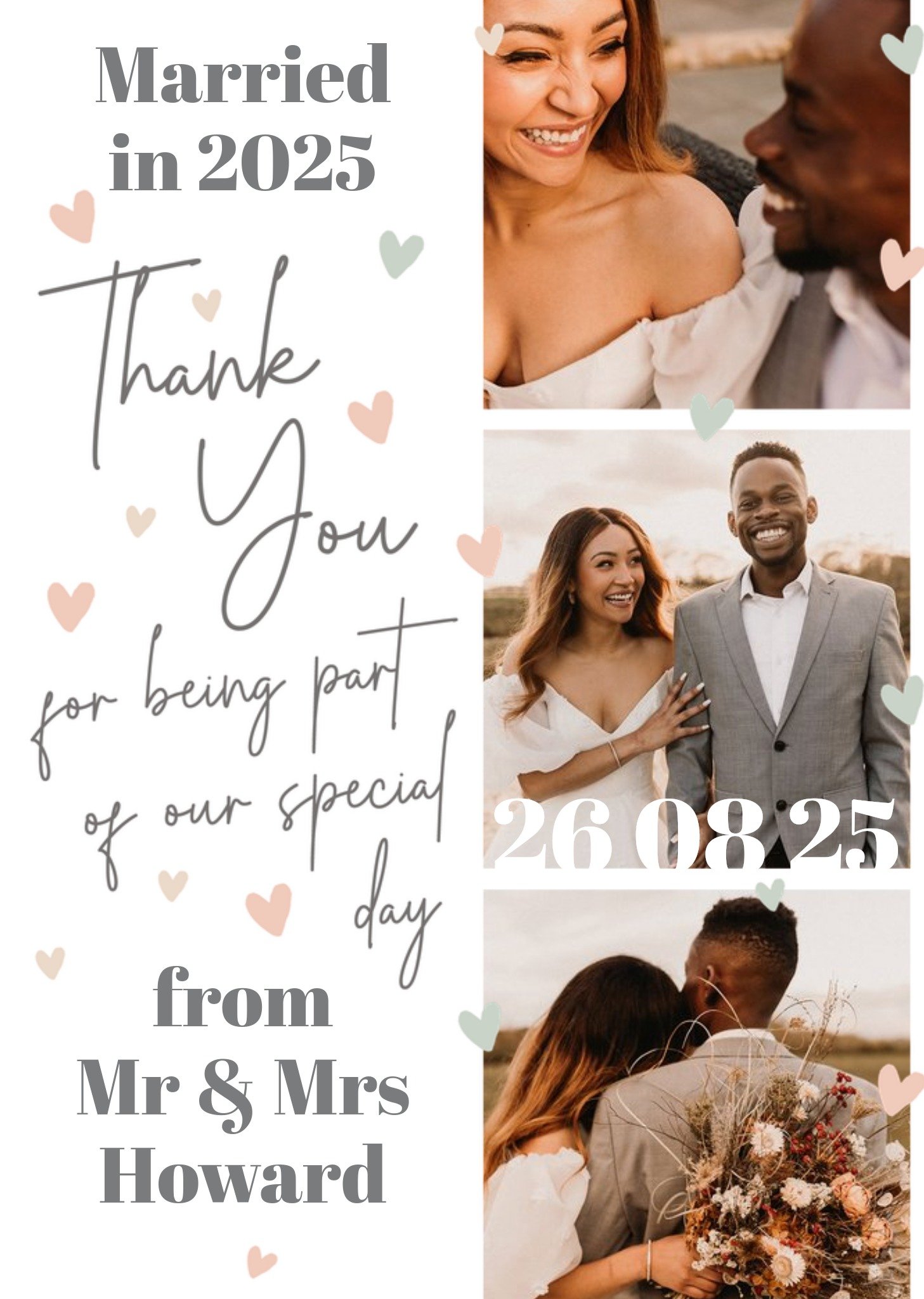 Moonpig Married In 2023 Wedding Thank You Photo Upload Card