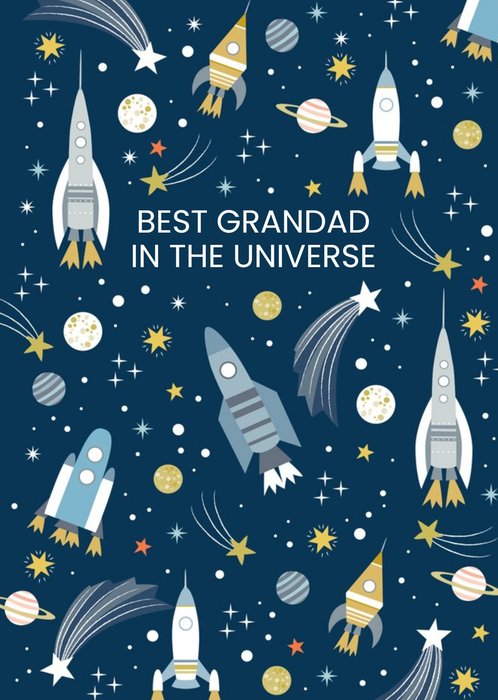 Illustrated Best Grandad In The Universe Father's Day Card
