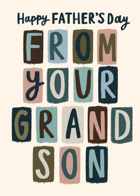 From Your Grandson Father's Day Card