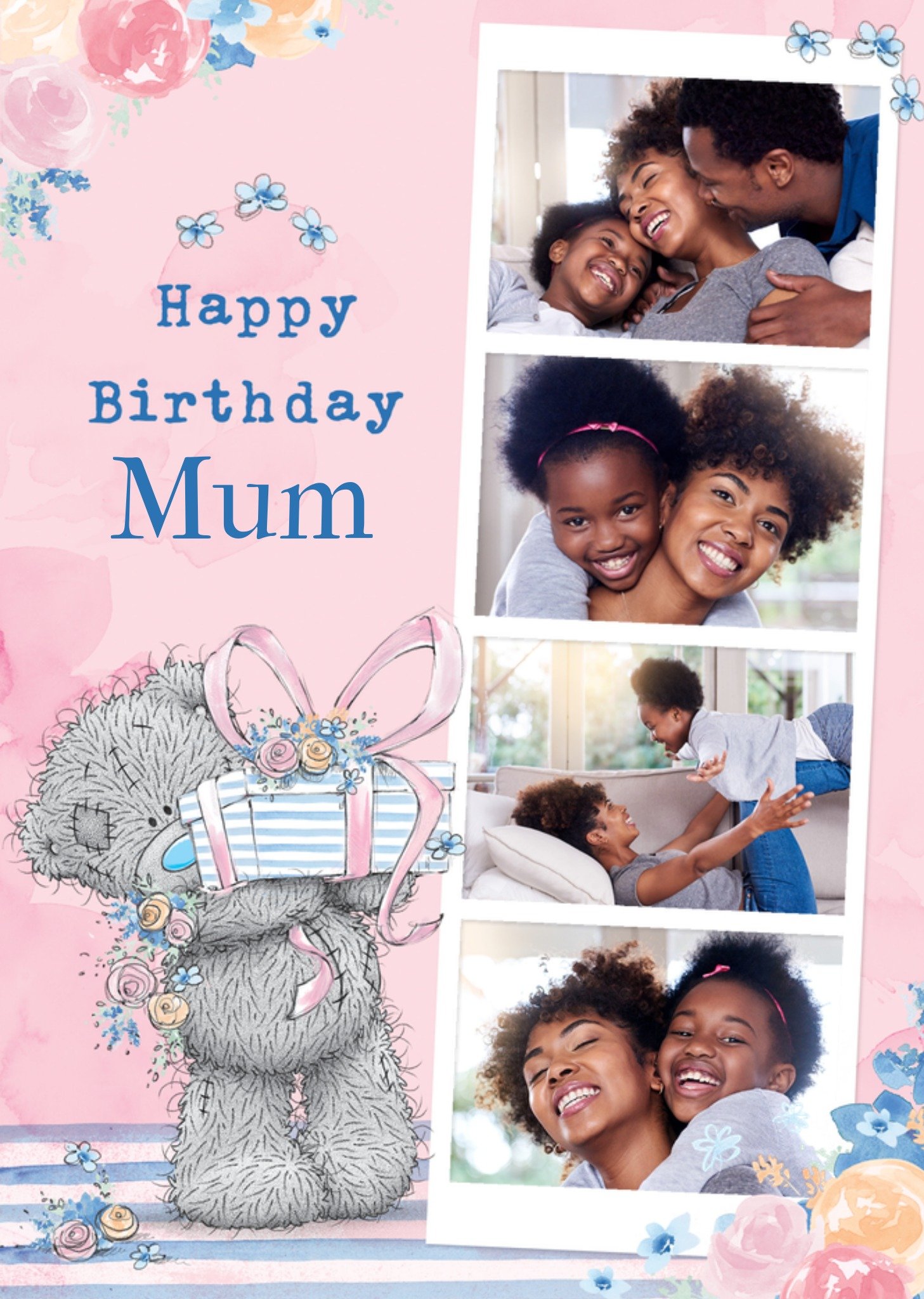 Me To You Tatty Teddy Photo Upload Birthday Card