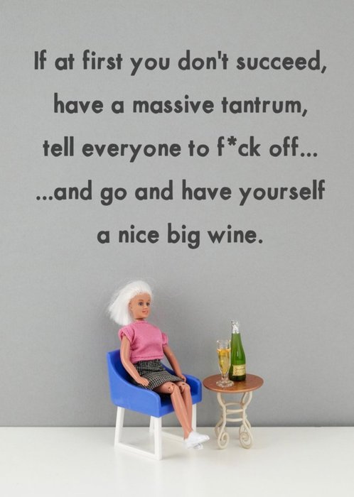 Funny Rude Dolls have a massive tantrum card