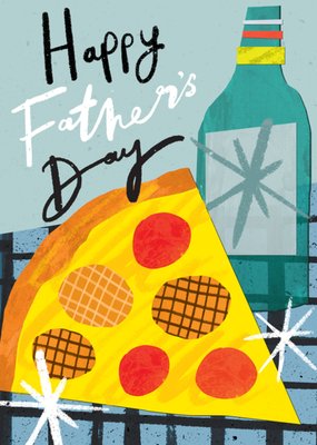 Pizza And Beer Father's Day Card
