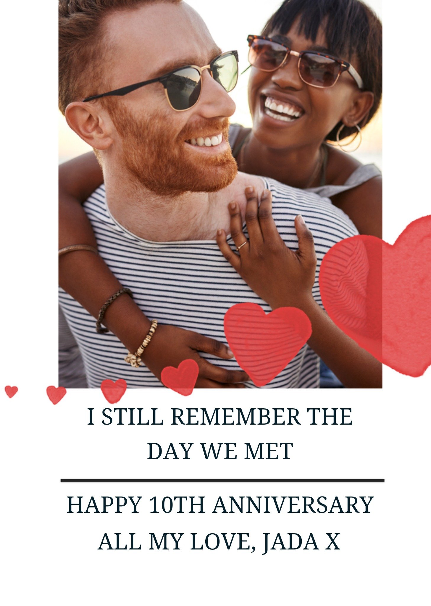 Moonpig I Still Remember The Day We Met Photo Upload Anniversary Card