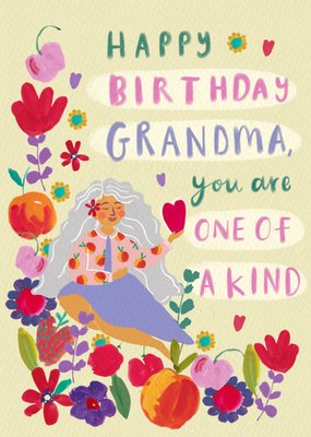 Grandma You Are One Of A Kind Birthday Card