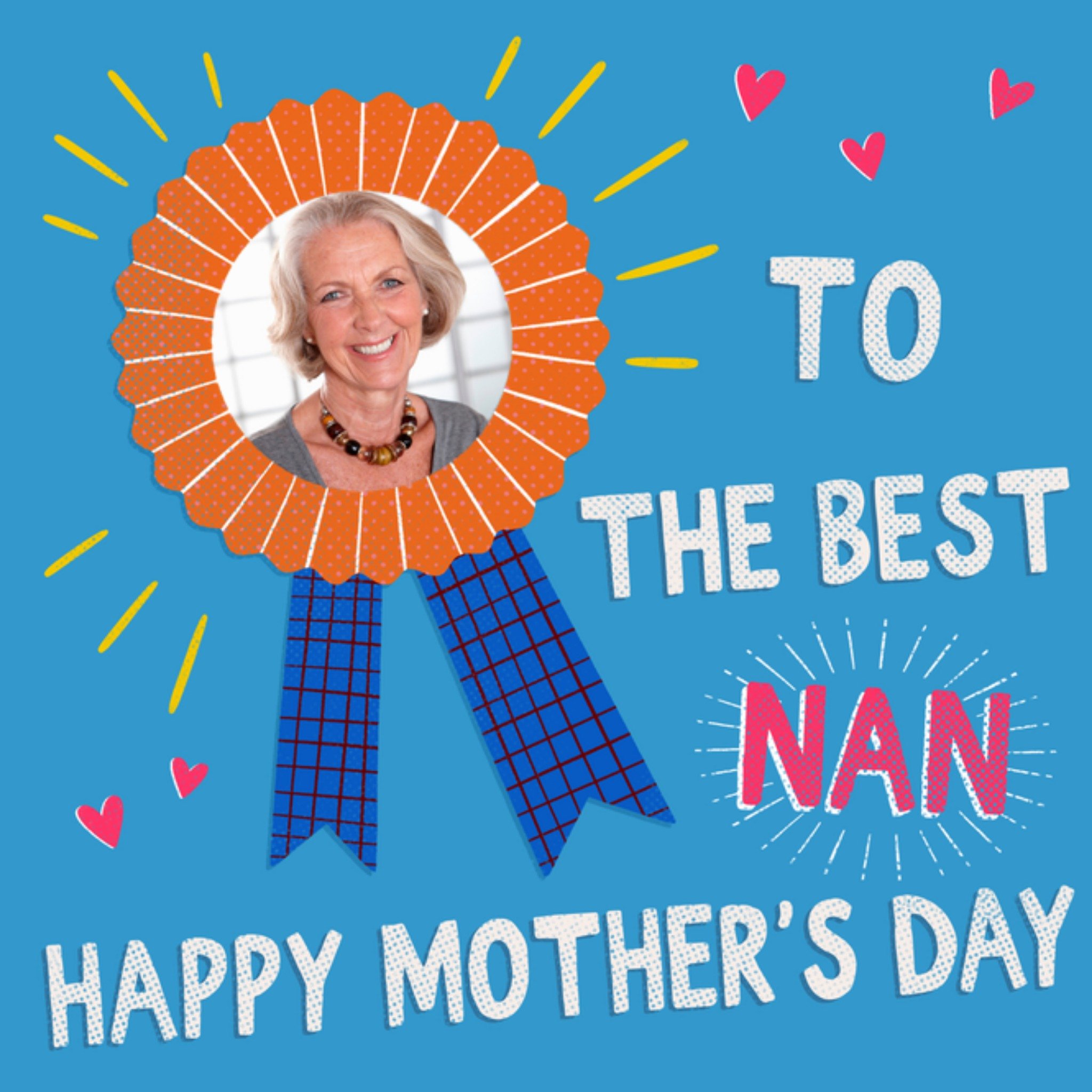 Moonpig Damien Barlow Bright Colourful Photo Upload Mother's Day Card