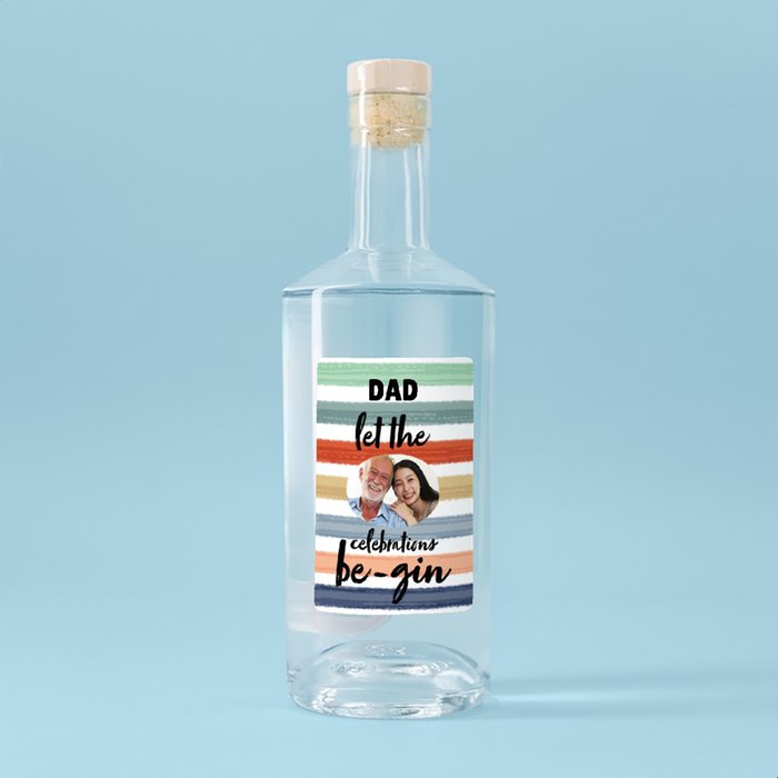 Personalised Dad Celebrations Gin 70cl