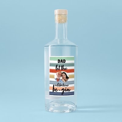 Personalised Dad Celebrations Gin 70cl