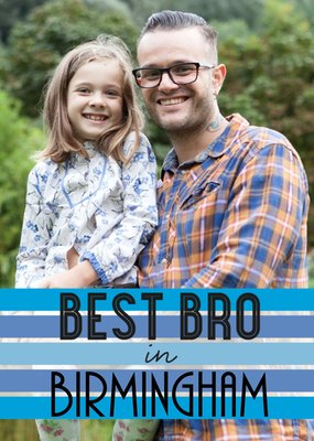 Best Bro Personalised Photo Upload Card