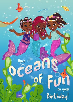 Disney Junior Ariel Oceans Of Fun Birthday Card