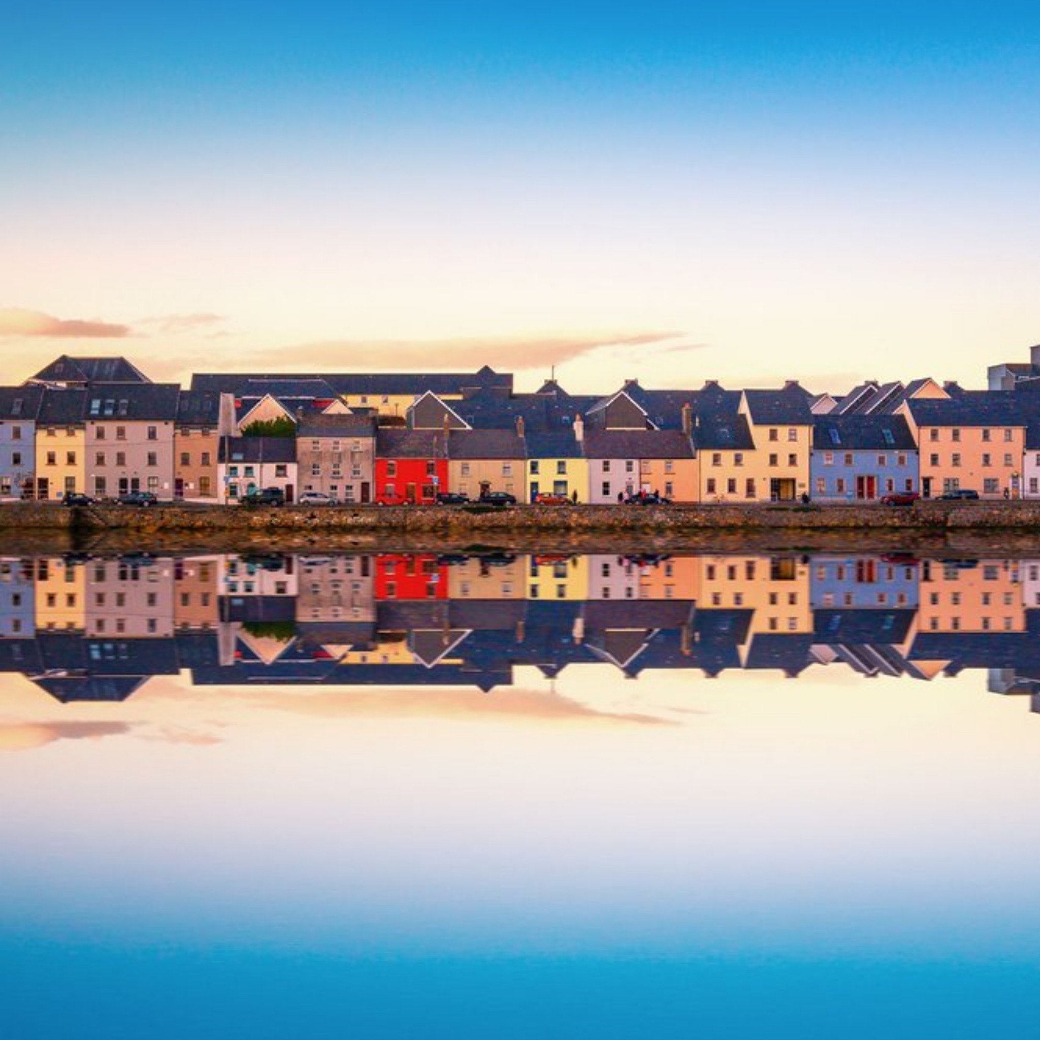 Moonpig Photographic Sunset View Over The Claddagh Galway In Galway City, Irelandjust A Note Card