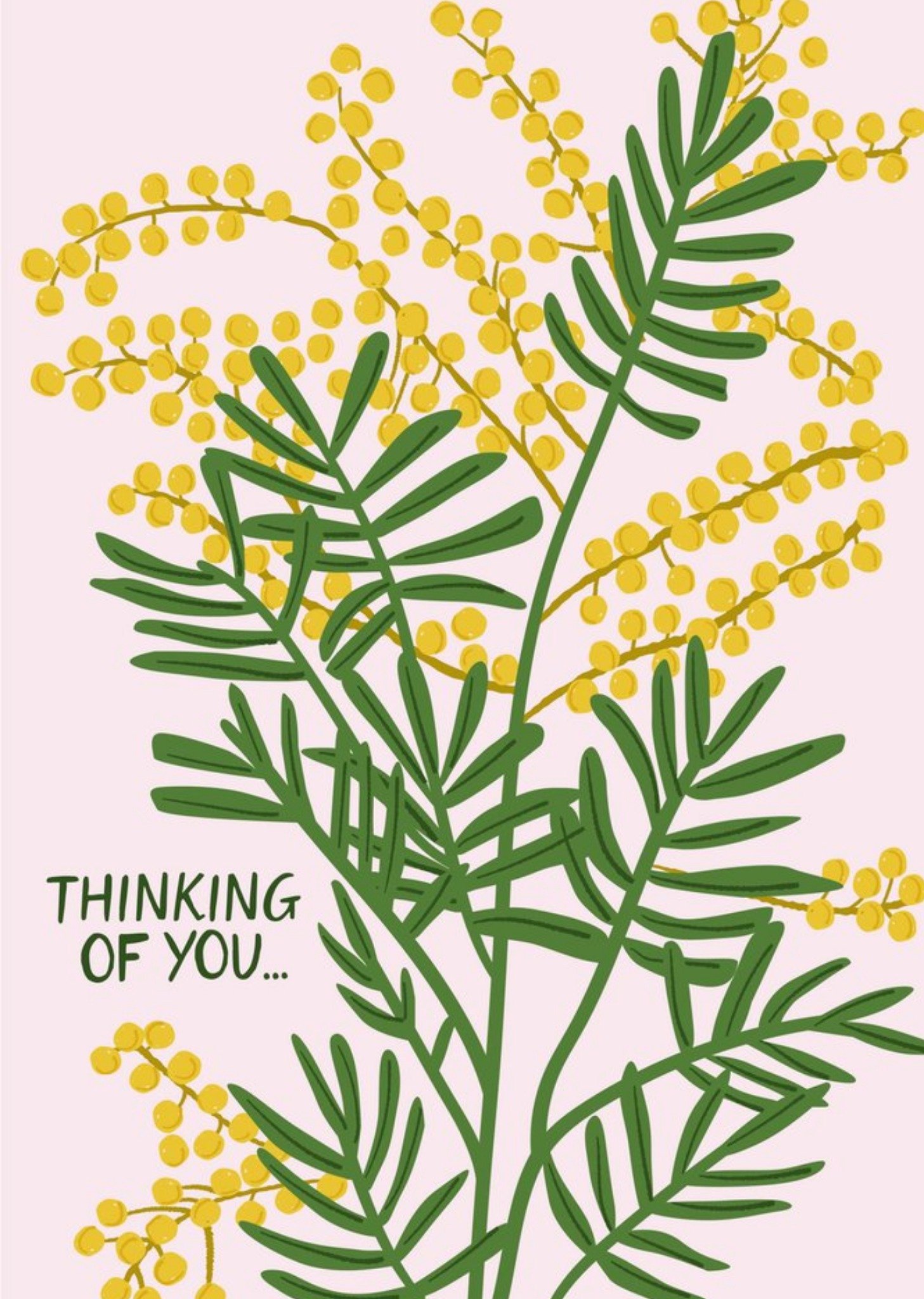Moonpig Beck Ng Thinking Of You Colourful Floral For Her Card