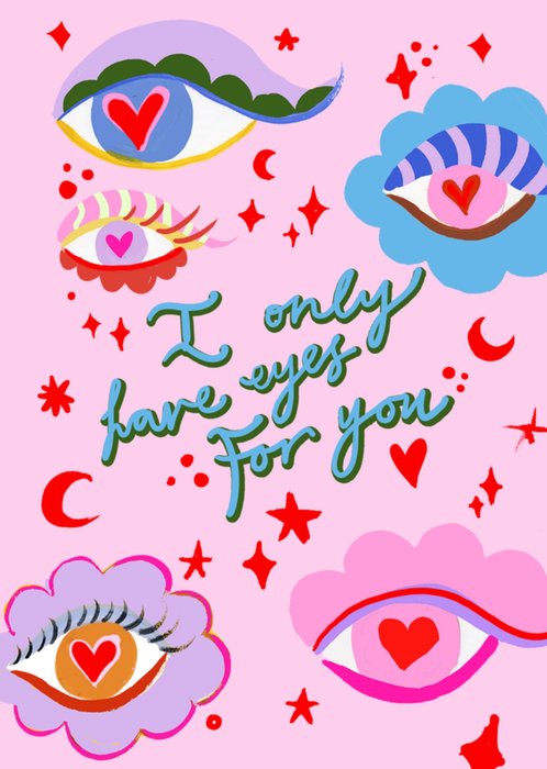 Eyes Illustrated Eleanor Bowmer Valentine's Day Card