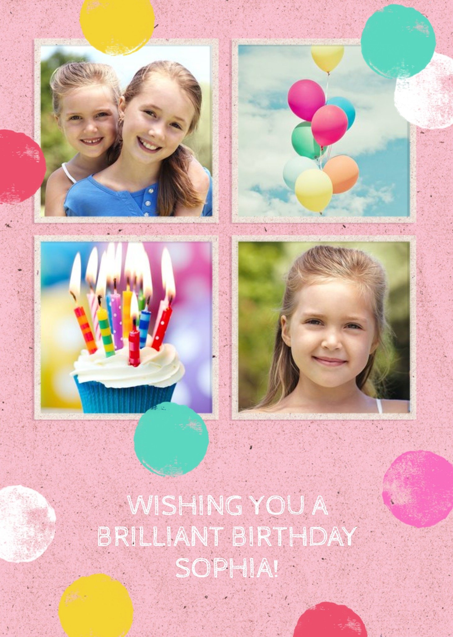 Moonpig Kids Photo Upload Birthday Card