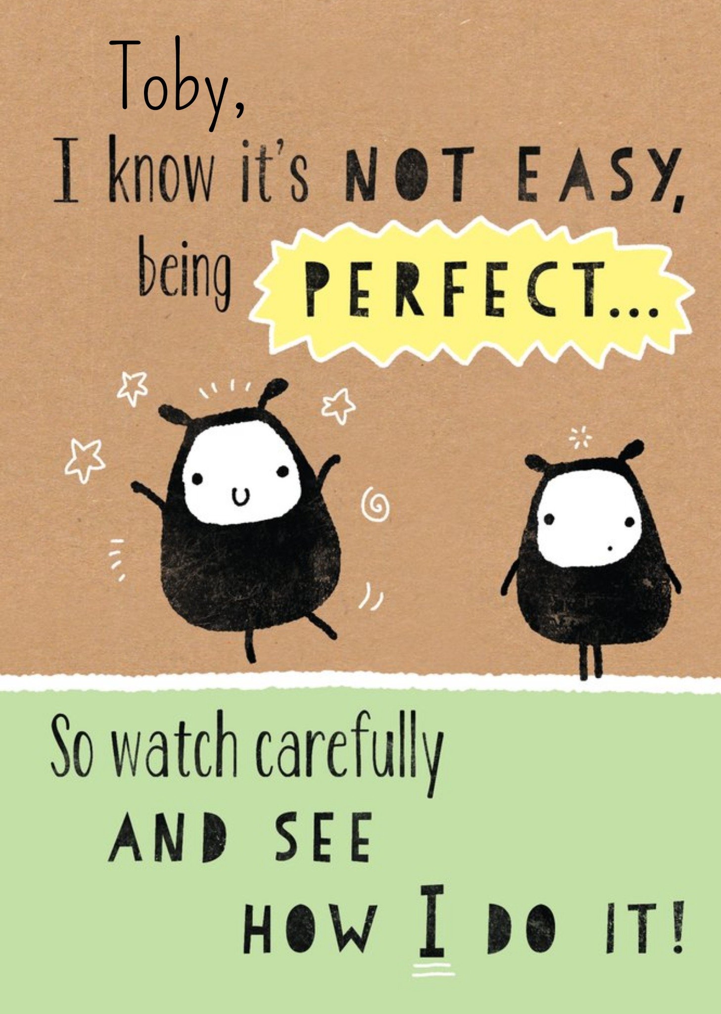 Moonpig Funny Design Greeting Card