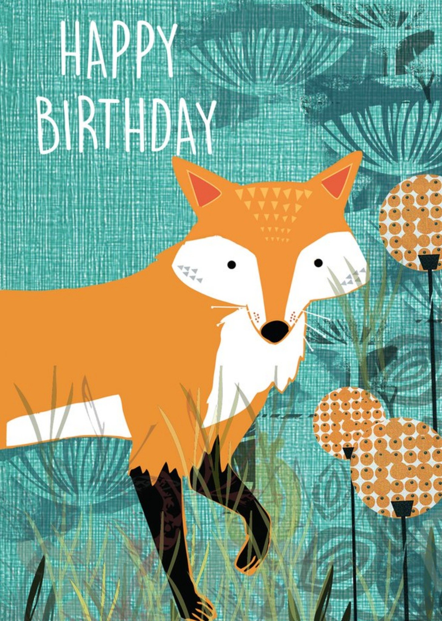 Moonpig Cute Fox Birthday Card