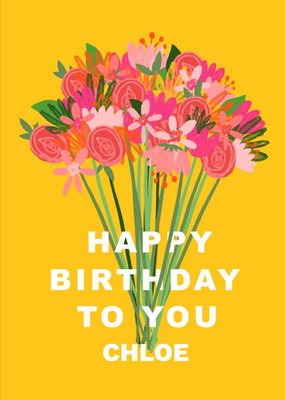 Floral Birthday Card