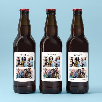 Personalised Photo 30 Today Lager Trio 3x50 0ml