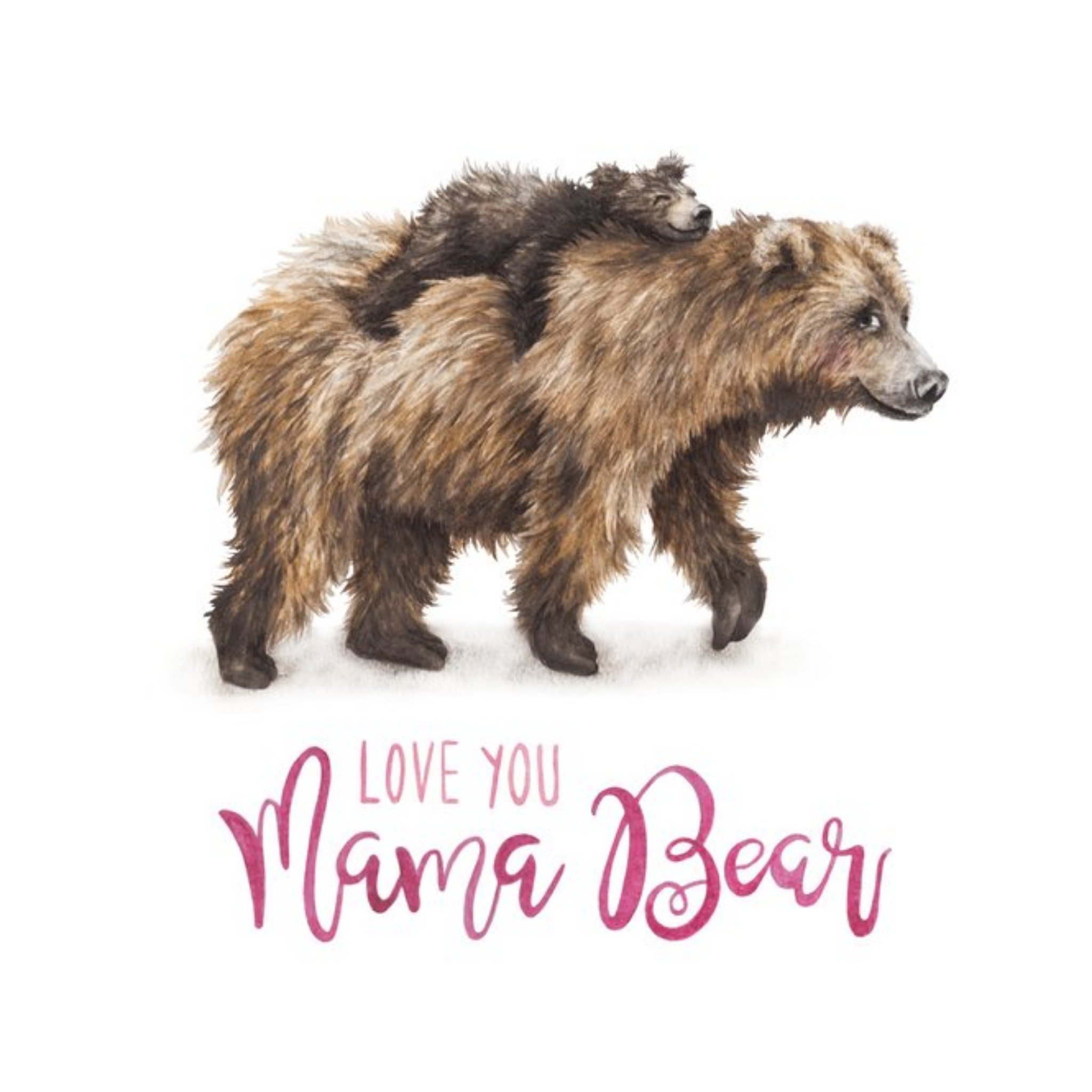 Moonpig Bear Love You Mama Bear Card