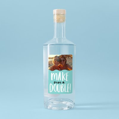 Personalised Photo Make Mine A Double Vodka