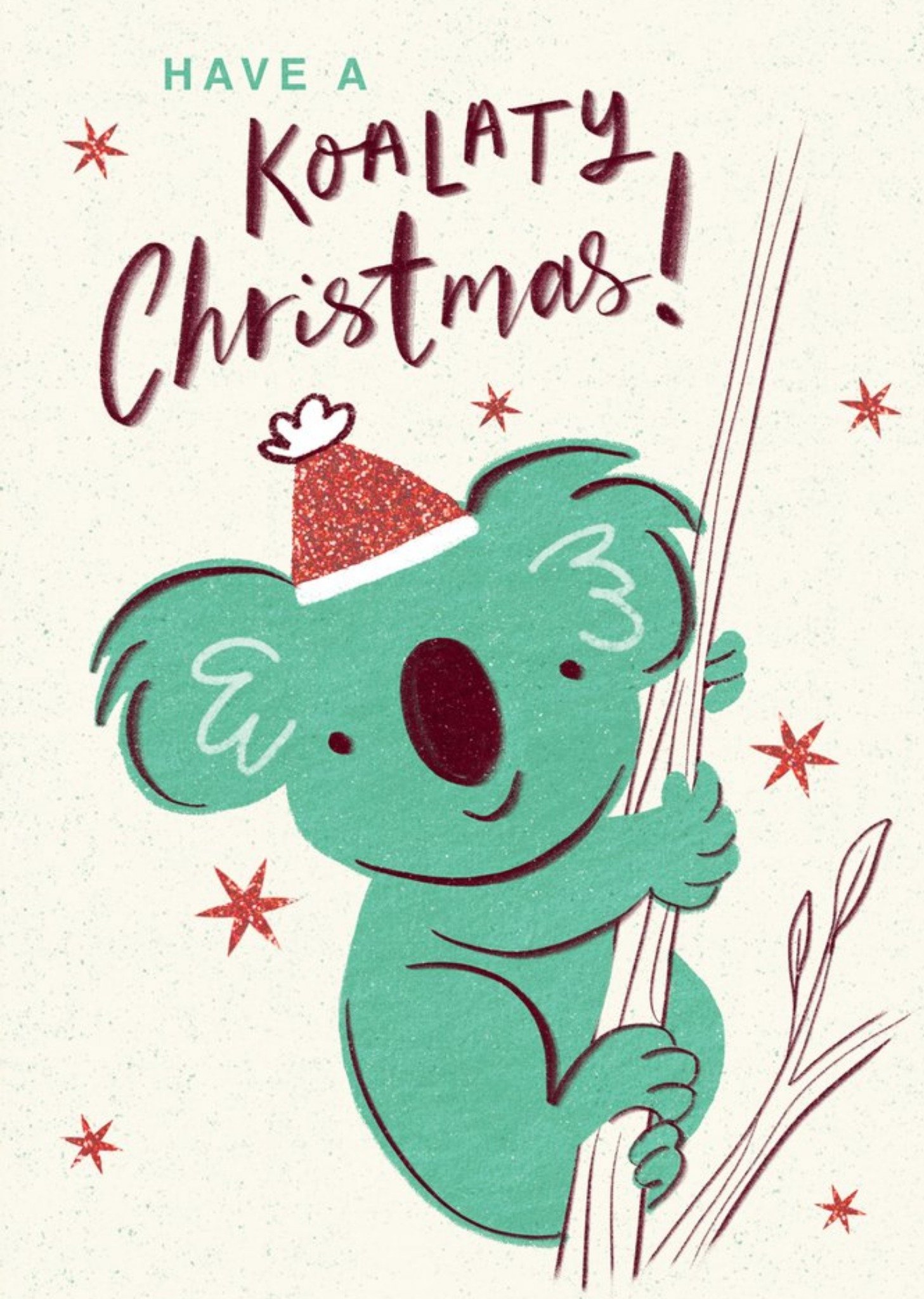 Moonpig Dalia Clark Design Illustrated Koala Pun Christmas Card