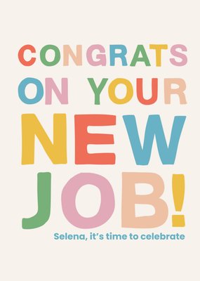 New Job Congratulations Card