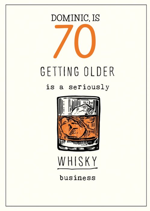 Humorous Whisky Business Birthday Card  