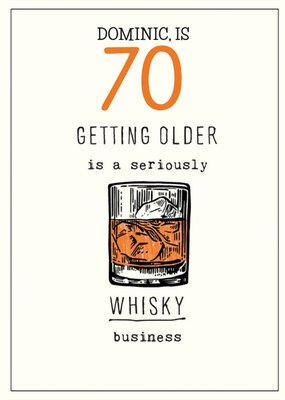 Humorous Whisky Business Birthday Card  