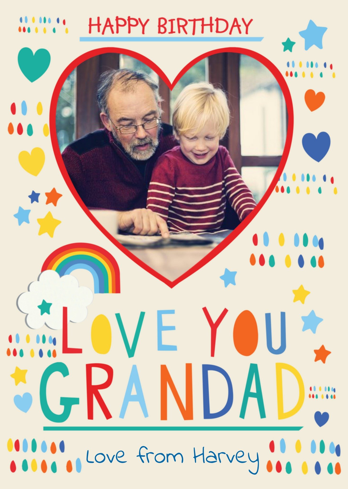 Moonpig Happy Birthday Grandad - Birthday Card For Grandad